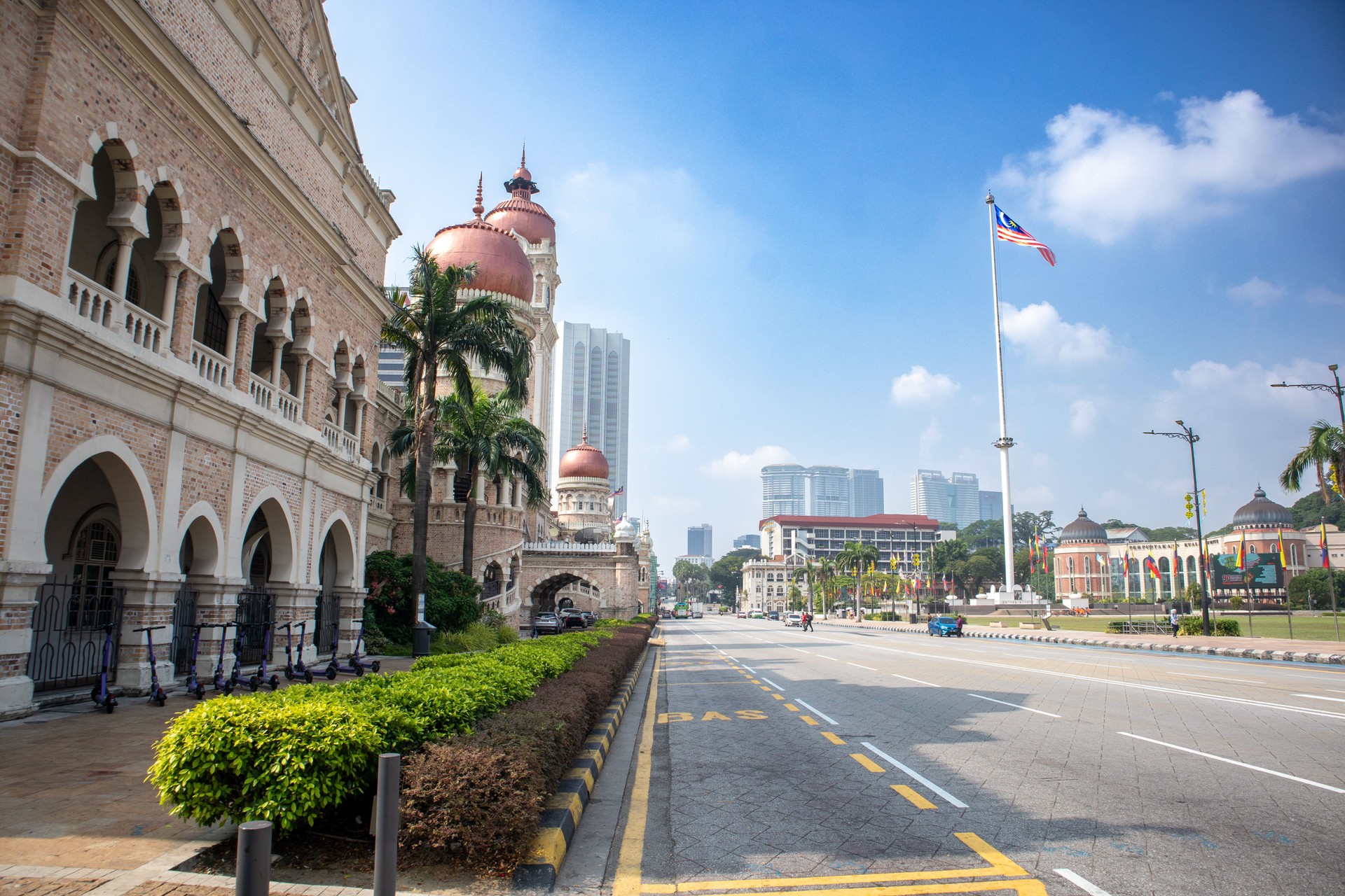 Sultan abdul samad building, a government building, is one of Kuala Lumpur's most prominent historical landmarks.